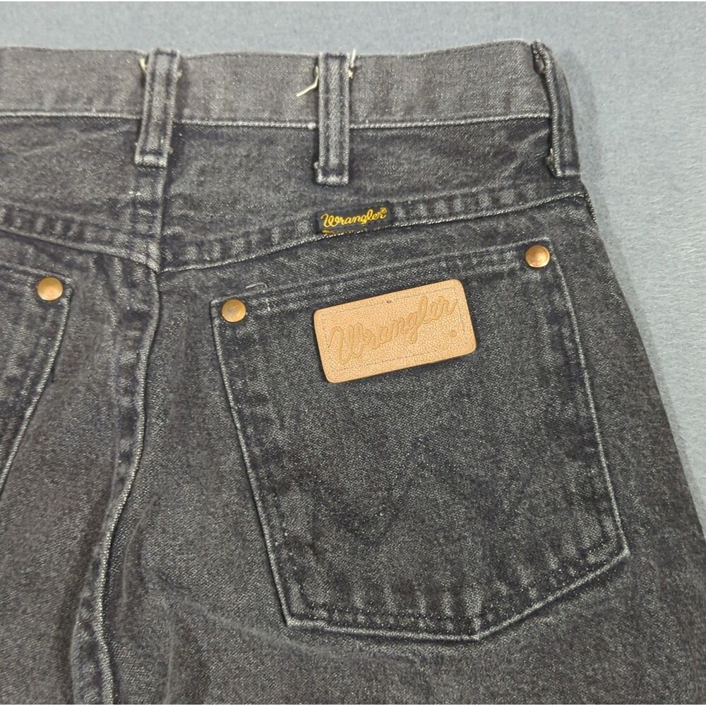 Wrangler VTG Jean 13MBKG Juniors 9 Fits 26x32 Black USA Made Scovill Zip 80s 90s